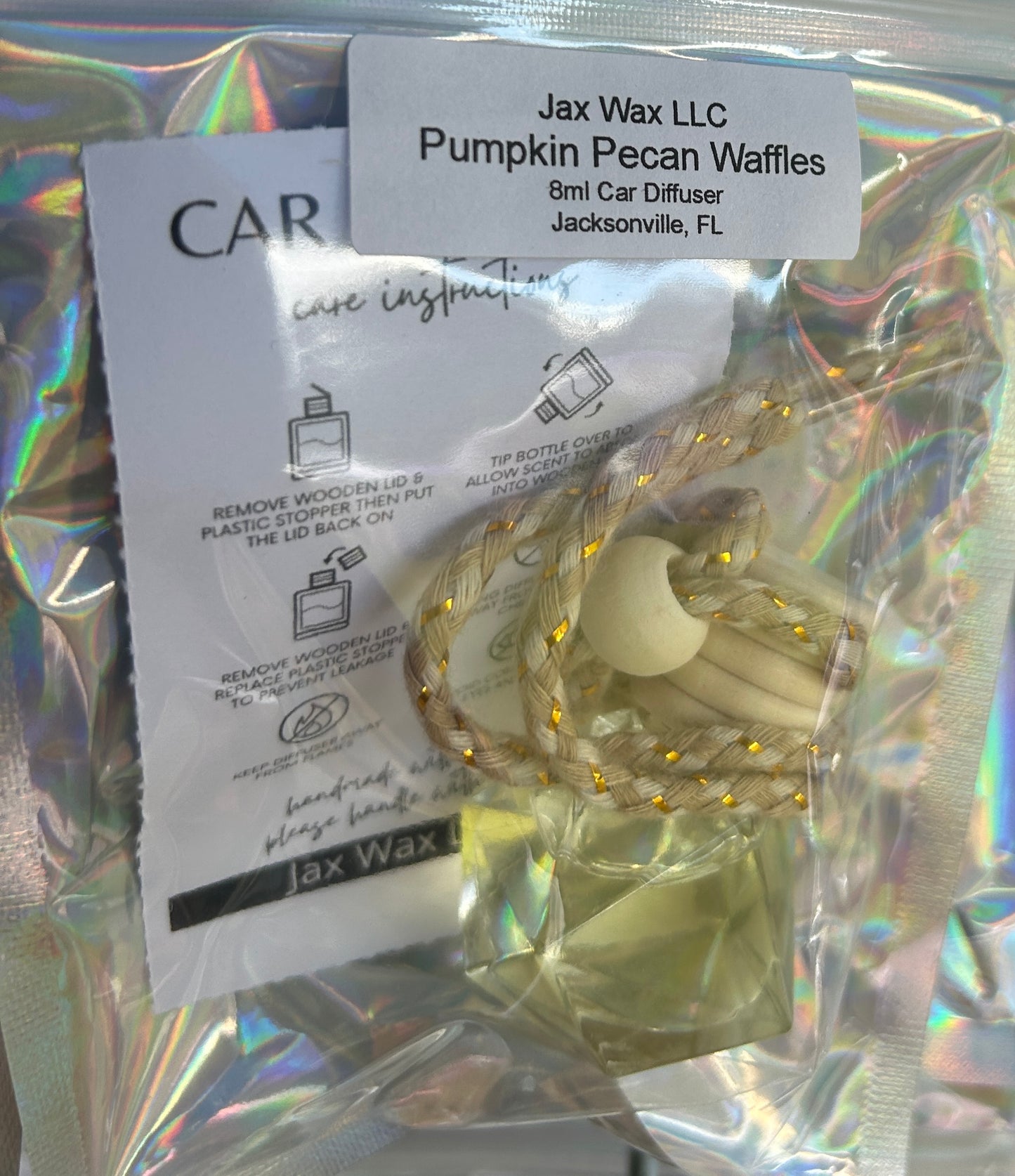 Pumpkin Pecan Waffles Car Diffuser